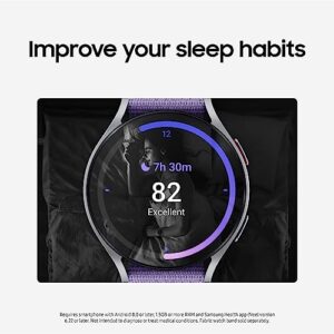 SAMSUNG Galaxy Watch 6 44mm Bluetooth Smartwatch w/ Fitness Tracker, Personalized HR Zones, Advanced Sleep Coaching, Heart Monitor, BIA Sensor, Biggest Screen, US Version, Graphite