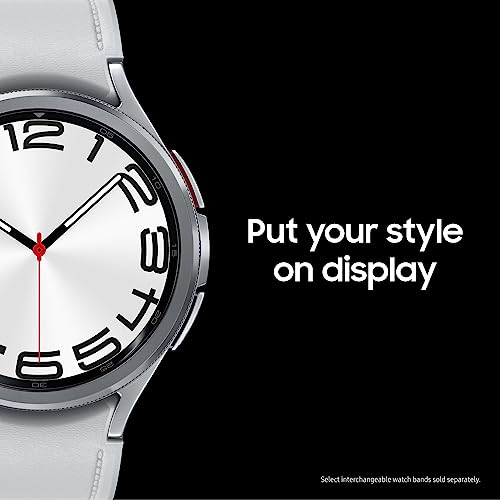 SAMSUNG Galaxy Watch 6 Classic 47mm LTE Smartwatch w/ Rotating Bezel, Fitness Tracker, Personalized HR Zones, Advanced Sleep Coaching, Heart Monitor, BIA Sensor, US Version, Black