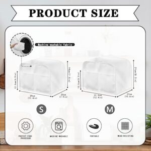 Gomyblomy Chickens Toaster Cover, Dustproof and Anti-Fingerprint Kitchen Small Appliance Cover, Microwave Protective Cover with Handle & Pocket for 4 Slices Toaster