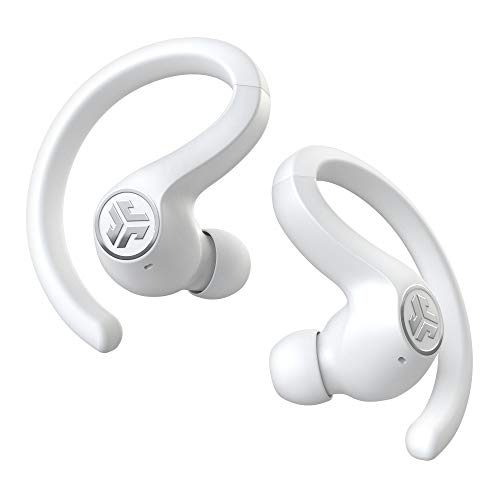 JLab JBuds Air Sport True Wireless Bluetooth Earbuds + Charging Case, White, IP66 Sweat Resistance, Class 1 Bluetooth 5.0 Connection, 3 EQ Sound Settings Signature, Balanced, Bass Boost (Renewed)