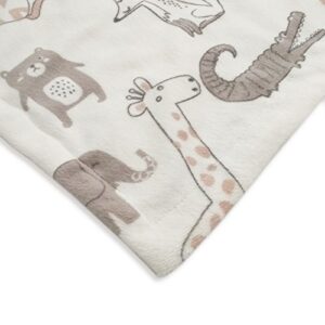 BORITAR Elephant Baby Security Blanket+Baby Blanket Soft Minky Dot Fabric Lovey Blanket with Lovely Animal Pattern Backing, Stuffed Plush Cuddle Newborn Blankie