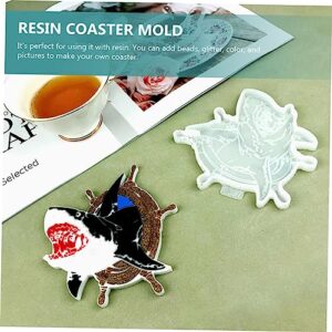BESPORTBLE Epoxy Mold Animal Resin Molds Crystal Tray Jewelry Tray Silicone Molds for Resin Coaster Cup Mat Resin Molds Silicone Soap Making Cup Mat Mold DIY Coasters Molds Cup Pad Mold Round