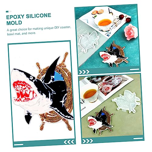 BESPORTBLE Epoxy Mold Animal Resin Molds Crystal Tray Jewelry Tray Silicone Molds for Resin Coaster Cup Mat Resin Molds Silicone Soap Making Cup Mat Mold DIY Coasters Molds Cup Pad Mold Round