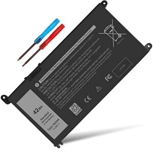 42wh yrdd6 battery 1vx1h for dell inspiron 5482 5485 7586 3583 5491 5591 5481 3310 2-in-1 5593 5584 3493 3593 3793 5480 3582 5581 5590 3584 5493 5585 5594 5598 3501 01vx1h vm732 vostro 3491 5490