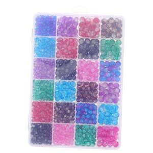 coheali gemstone loose beads 1 box glass beads crystals beads gem beads necklace beads bead round beads making beads beading kits glass loose beads diy beads for necklace charm pendant