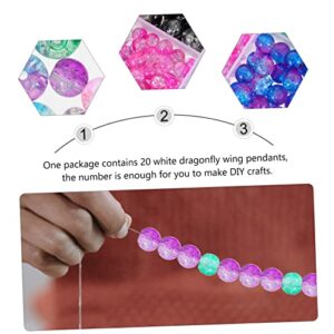 COHEALI Gemstone Loose Beads 1 Box Glass Beads Crystals Beads Gem Beads Necklace Beads Bead Round Beads Making Beads Beading Kits Glass Loose Beads DIY Beads for Necklace Charm Pendant