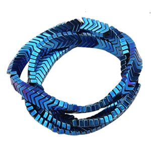 COHEALI Blue Vase 160 Pcs Decorative Beads Gemstone Beads Bracelet Kit Beads Loose Bead Pendant Wedding Table V-Shape Beads Jewelry Making Bead Colored Stone Beads Blue