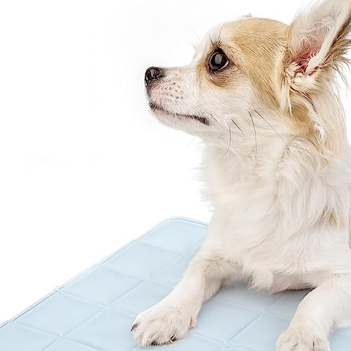 eYourlife2012 2 Pack Dog Cooling Mat Pet Self Cooling Pad Blanket Summer Dog Kennel Pet Ice Pad Sleeping Cool Mat Cooling Gel Pad for Dogs Cats Sleeping Mat Dirt-Resistant Cool Feeling Ice Nest