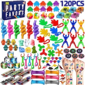 nicknack kids party favors for classroom prizes box toys assortment 120pcs pinata toy fillers fidget toy bulk, carnival prizes