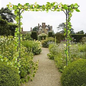 205×40×210cm garden arch trellis arbor metal tubular frame archway support rose arbor,wedding pergola gazebo
