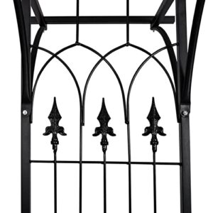 205×40×210cm Garden Arch Trellis Arbor Metal Tubular Frame Archway Support Rose Arbor,Wedding Pergola Gazebo