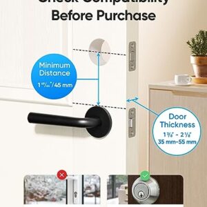 eufy Security Smart Lock C220, Fingerprint Keyless Entry Door Lock, Built-in Wi-Fi, App Remote Control, Front Door Smart Lock Deadbolt, 8Months Battery, Reliable Power, IP53 Waterproof, BHMA Grade 3