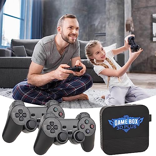 Wireless Retro Game Stick, HDMI 4K TV Input, Built in 30000+ 3D Classic Retro Games with Dual 2.4G Wireless Controllers