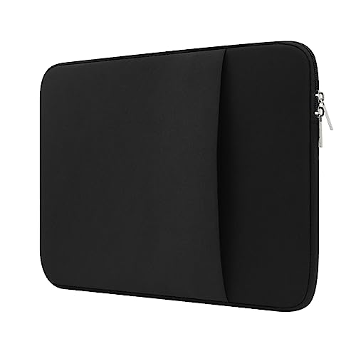 Laptop Sleeve Case for 2023 MacBook Air 15.3 inches A2941 M2 Chip Memory Foam Portable Package Pouch Carrying Travel with Stainless Steel Zipper Polyester Velure Lining Accessories (Black)