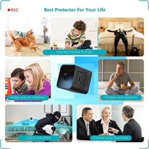 Spy Hidden Camera Wireless Mini WiFi Camera Home Small Security Camera Nanny Cam with Night Vision Motion Sensor for Indoor Outdoor with App for Cellphone Dog Camera with Battery Surveillance Cameras