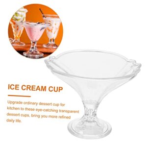 Gadpiparty Transparent Ice Cream Cup Mini Containers Mousse Serving Cups Dessert Cup Container Clear Container Pudding Bowl Clear Dessert Cup Glass Cups Set Tasters Trifle Set Transparent Cup