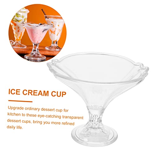 Gadpiparty Transparent Ice Cream Cup Mini Containers Mousse Serving Cups Dessert Cup Container Clear Container Pudding Bowl Clear Dessert Cup Glass Cups Set Tasters Trifle Set Transparent Cup