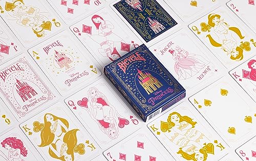 Bicycle Disney Princess Inspired Playing Cards Pink or Blue Playing Cards (Colors May Vary)