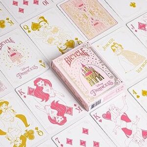 Bicycle Disney Princess Inspired Playing Cards Pink or Blue Playing Cards (Colors May Vary)