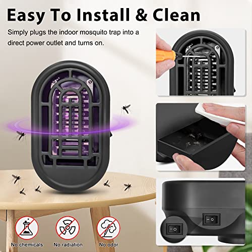 Bug Zapper Mosquito Killer Zapper Electric Portable Indoor Plug-in for Mosquitos Files Gnats Insects Trap