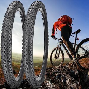 26/27/29 X 2.125 Bike Tire Folding Replacement Bicycle Tires for Mountain MTB Hybrid Bike Bicycle (27.5" 2 Tires)