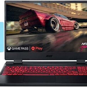 acer Nitro 5 15.6" 165Hz 2K QHD IPS Gaming Laptop (AMD Ryzen 7 6800H 8-Core 3.20GHz, 64GB DDR5, 1TB PCIe SSD, GeForce RTX 3070 Ti 8GB, Red Backlit KYB, WiFi 6, Win11Home) w/Dockztorm Dock