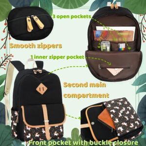 Leaper Geometric Canvas Backpack Travel Shoulder Bag Laptop Bag bag Daypack Pink