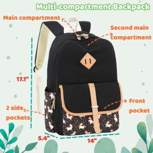 Leaper Geometric Canvas Backpack Travel Shoulder Bag Laptop Bag bag Daypack Pink