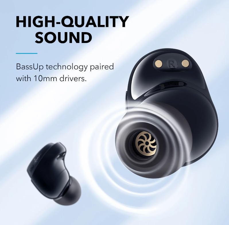 Soundcore by Anker Life Dot 3i in-Ear Noise Cancelling Truly Wireless Headphones, IPX5 Waterproof, Black (Renewed)
