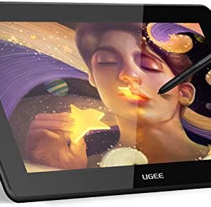 UGEE 11.9 Inch Drawing Tablet with Screen,127% sRGB Full-Laminated and Anti-Glare Computer Graphics Tablets,8192 Levels Battery-Free Stylus with Digital art tablet,Drawing Pad for Windows/Mac OS/Linux