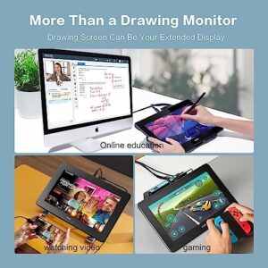 UGEE 11.9 Inch Drawing Tablet with Screen,127% sRGB Full-Laminated and Anti-Glare Computer Graphics Tablets,8192 Levels Battery-Free Stylus with Digital art tablet,Drawing Pad for Windows/Mac OS/Linux