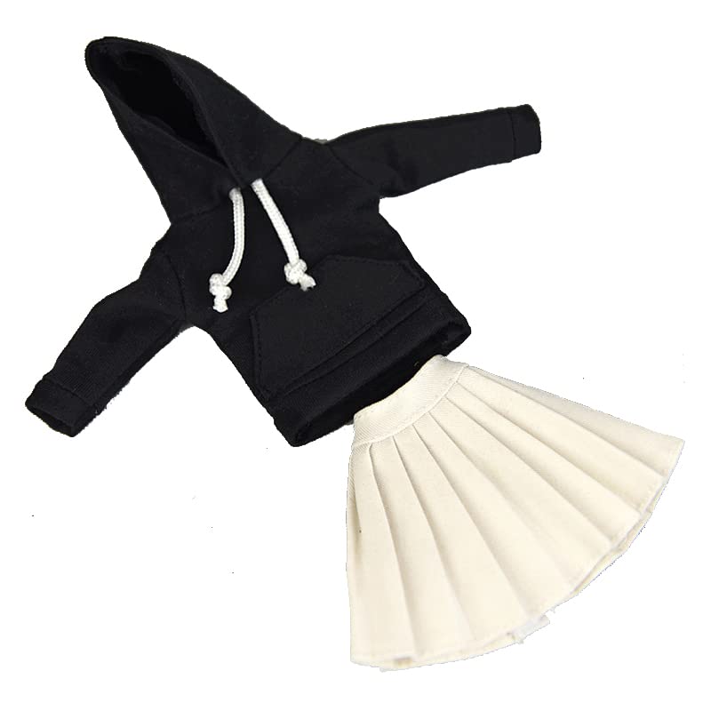 1/6 Doll Clothes for 11.5inch Girl Doll Outfits Top Hoodies Pleated Skirts Cosplay Students Clothing Dolls Accessories (Style B)