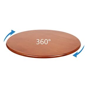 27.56" Extra Large Wood Lazy Susan Organizer for Table, Turntable for Cabinet, Kitchen or Pantry, Storage Food, Rotating Storage Tray Wooden Disc Tray Countertop Table Bearing Plate, Cheese Board