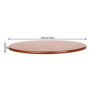 27.56" Extra Large Wood Lazy Susan Organizer for Table, Turntable for Cabinet, Kitchen or Pantry, Storage Food, Rotating Storage Tray Wooden Disc Tray Countertop Table Bearing Plate, Cheese Board