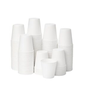 racetop [100 count] 3 oz paper cups bathroom, small paper cups disposable, bathroom cups, mouthwash cups, ideal for bathroom, snack