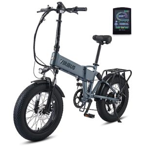 viribus electric bike for adults, 28mph ebikes for adults, 500w electric bicycle folding with 36v 12ah removable battery, potable pedal assist folding electric bike for beach snow commuting, grey
