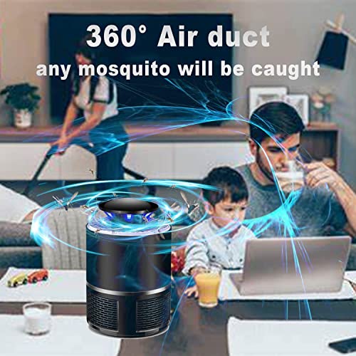 Bug Zapper, Fruit Flies Trap, Electric Mosquito & Fly Zappers/Killer - Insect Attractant Trap Powerful Little Gnats, Hangable Mosquito Lamp for Home, Indoor, Outdoor, Patio (Black)