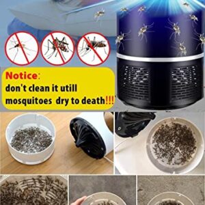 Bug Zapper, Fruit Flies Trap, Electric Mosquito & Fly Zappers/Killer - Insect Attractant Trap Powerful Little Gnats, Hangable Mosquito Lamp for Home, Indoor, Outdoor, Patio (Black)