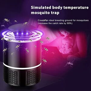 Bug Zapper, Fruit Flies Trap, Electric Mosquito & Fly Zappers/Killer - Insect Attractant Trap Powerful Little Gnats, Hangable Mosquito Lamp for Home, Indoor, Outdoor, Patio (Black)