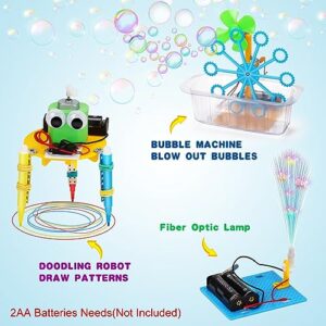 STEM Science Robotics Kit 6 Set Electronic Science Experiments Projects Activities for Kids DIY Engineering Building Kit Age 6-8 8-12 Motor Robot Toy for 6 7 8 9 10 11 12 + Years Old Boys Girls Gift