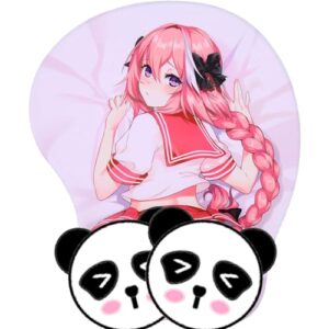 godnestoris computer gaming mouse pad,anime mouse pad,anime girl gaming mousepads, anime girl mouse pad 3d with gel wrist rest support.