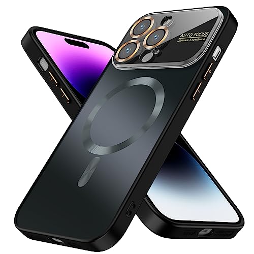 sheheme Magnetic for iPhone 14 Pro Max Case with MaSafe Full Camera Lens Protector [Military Grade Drop Tested] Scratch Resistant Matte Slim Cover Case for iPhone 14 Pro Max Phone Case 6.7"