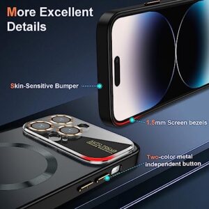sheheme Magnetic for iPhone 14 Pro Max Case with MaSafe Full Camera Lens Protector [Military Grade Drop Tested] Scratch Resistant Matte Slim Cover Case for iPhone 14 Pro Max Phone Case 6.7"