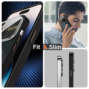 sheheme Magnetic for iPhone 14 Pro Max Case with MaSafe Full Camera Lens Protector [Military Grade Drop Tested] Scratch Resistant Matte Slim Cover Case for iPhone 14 Pro Max Phone Case 6.7"