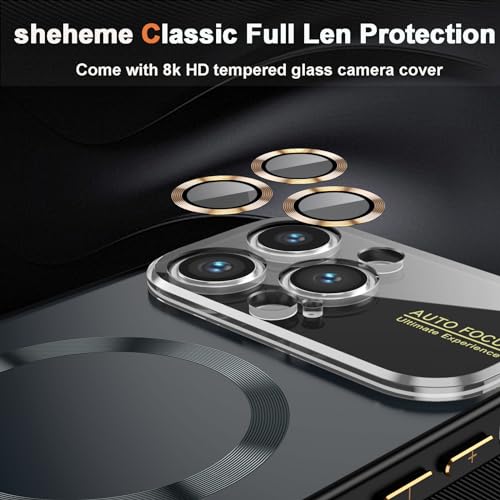 sheheme Magnetic for iPhone 14 Pro Max Case with MaSafe Full Camera Lens Protector [Military Grade Drop Tested] Scratch Resistant Matte Slim Cover Case for iPhone 14 Pro Max Phone Case 6.7"