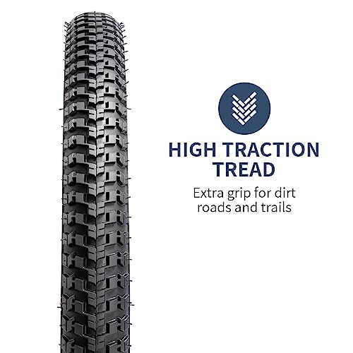 2 Pack 20" Bike Tires 20 x 2.125(57-406) and 20" Bike Tubes Compatible with 20x2.125 Bike Tires and Tubes (Y705)