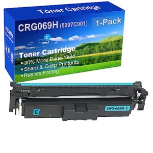 1-pack (cyan) compatible high yield crg-069h crg069h (5097c001) laser printer toner cartridge used for canon mf753cdw mf751cdw lbp674cdw lbp673cdw lbp674cx mf752cdw mf756cx printer