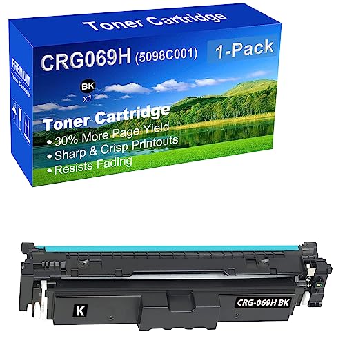 1-Pack (Black) Compatible High Capacity CRG-069H CRG069H (5098C001) Toner Cartridge Used for Canon MF753Cdw MF751Cdw LBP674Cdw LBP673Cdw LBP674Cx MF752Cdw MF756Cx Printer