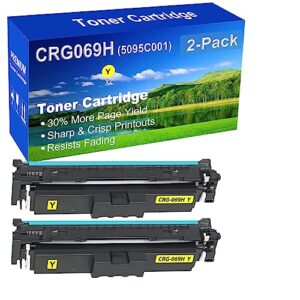 2-pack (yellow) compatible high yield crg-069h crg069h (5095c001) laser printer toner cartridge used for canon mf753cdw mf751cdw lbp674cdw lbp673cdw lbp674cx mf752cdw mf756cx printer