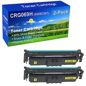 2-pack (yellow) compatible high capacity crg-069h crg069h (5095c001) toner cartridge used for canon mf753cdw mf751cdw lbp674cdw lbp673cdw lbp674cx mf752cdw mf756cx printer